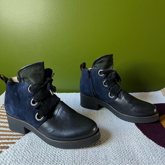 Casta larga ankle boots size 38 blue black - Picture 2 of 12